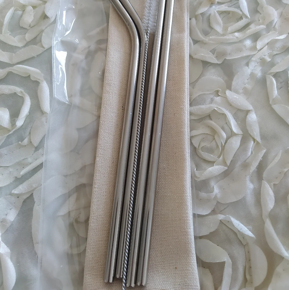 Stainless steel reusable straws - Picture 2 of 6